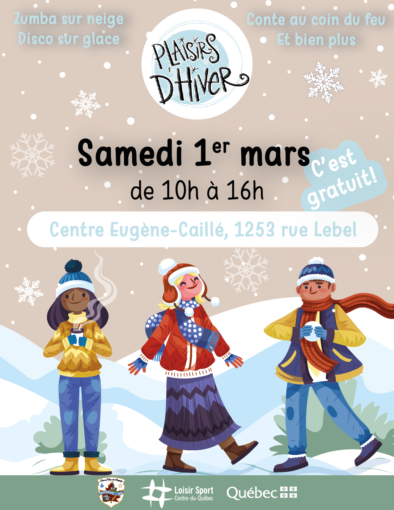 Événement Plaisirs d'Hiver - Saint-Félix-de-Kingsey