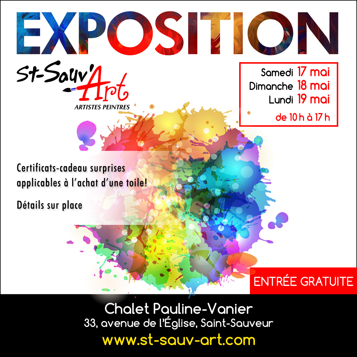 Exposition des artistes peintres de St-Sauveur