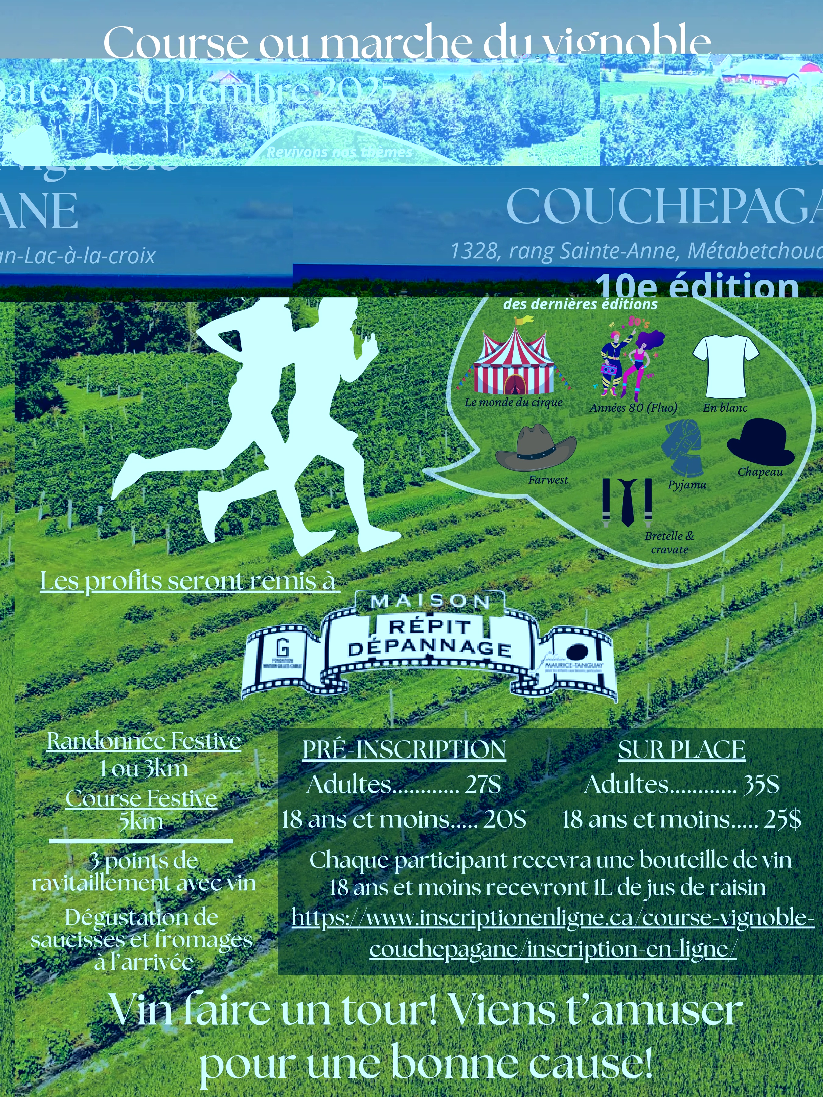 10ième Édition de La Course-Marche du Vignoble Couchepagane
