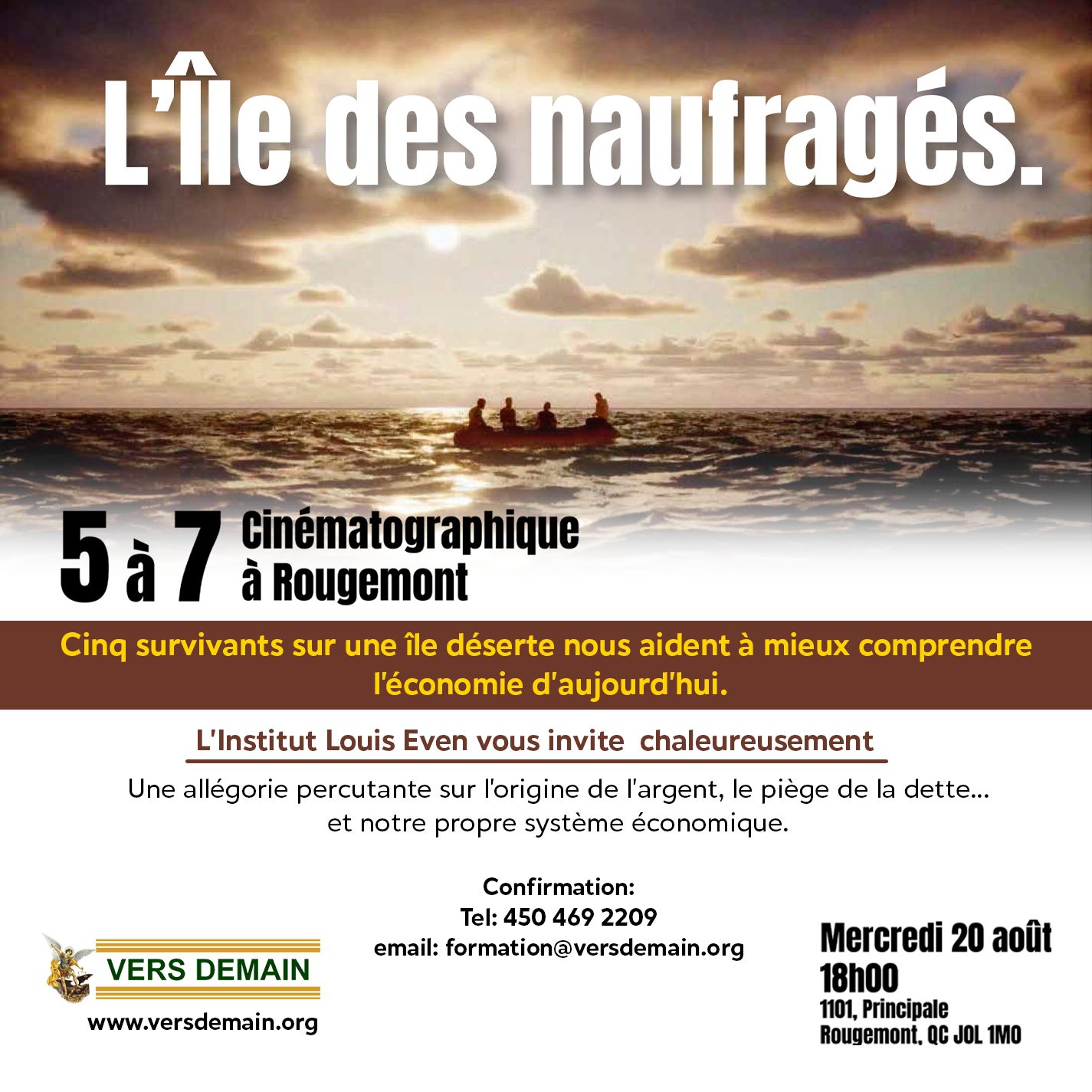 Invitation pour l'île des naufragés