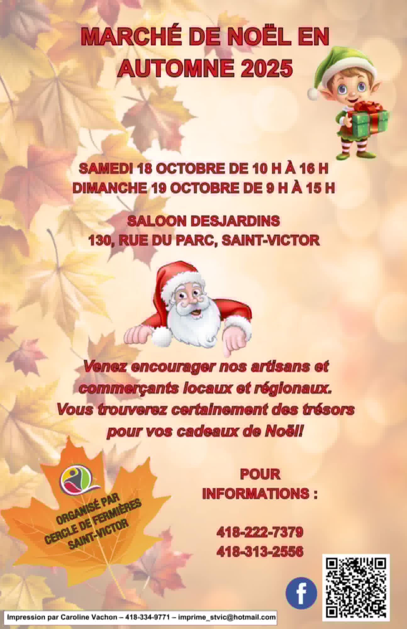 Marché de Noël en automne Saint-Victor