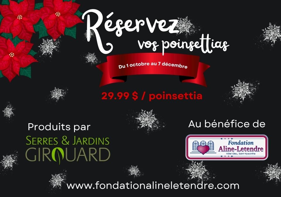 Vente de poinsettias
