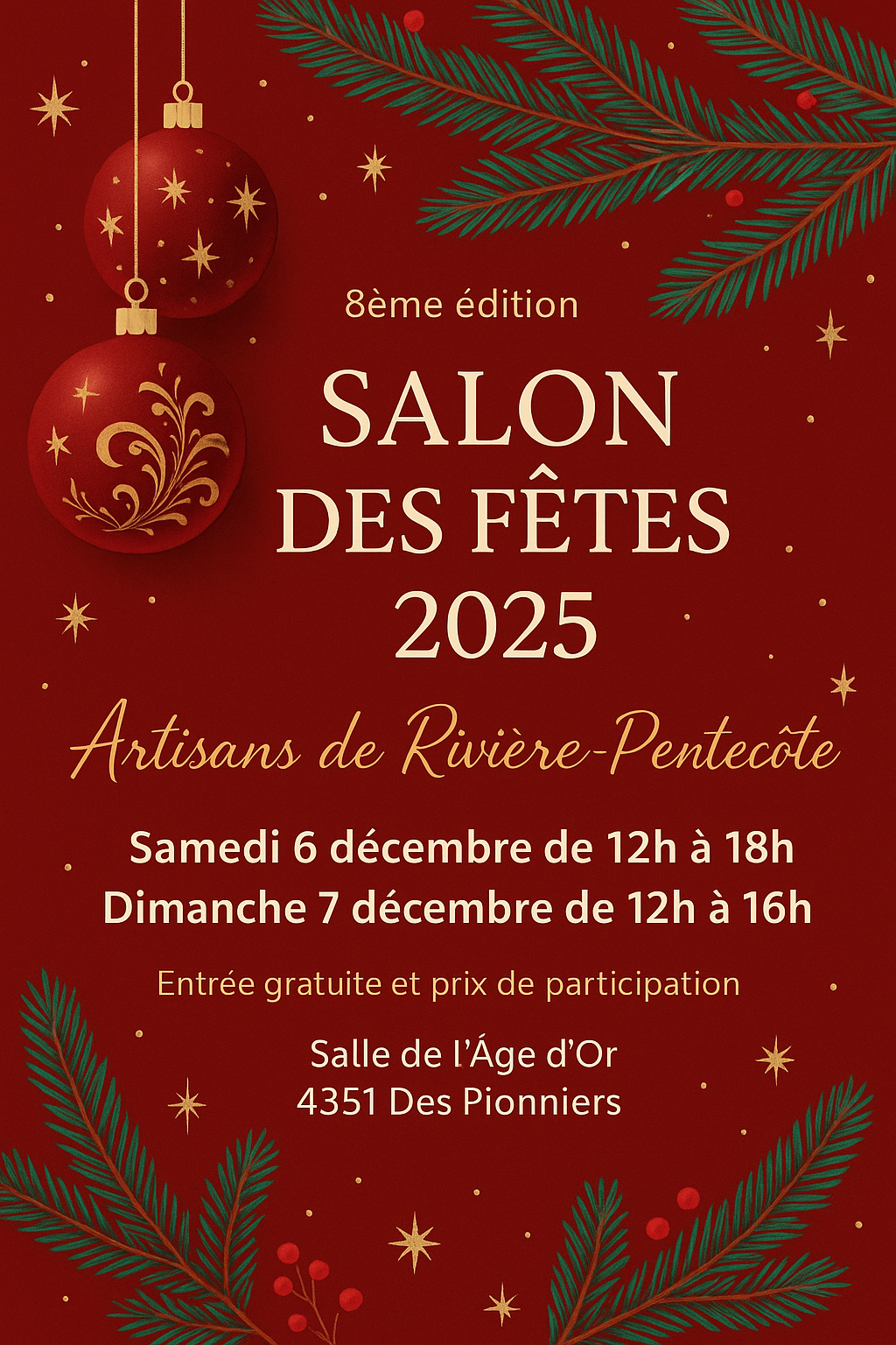 Salon des Fêtes Artisans de Rivière-Pentecôte