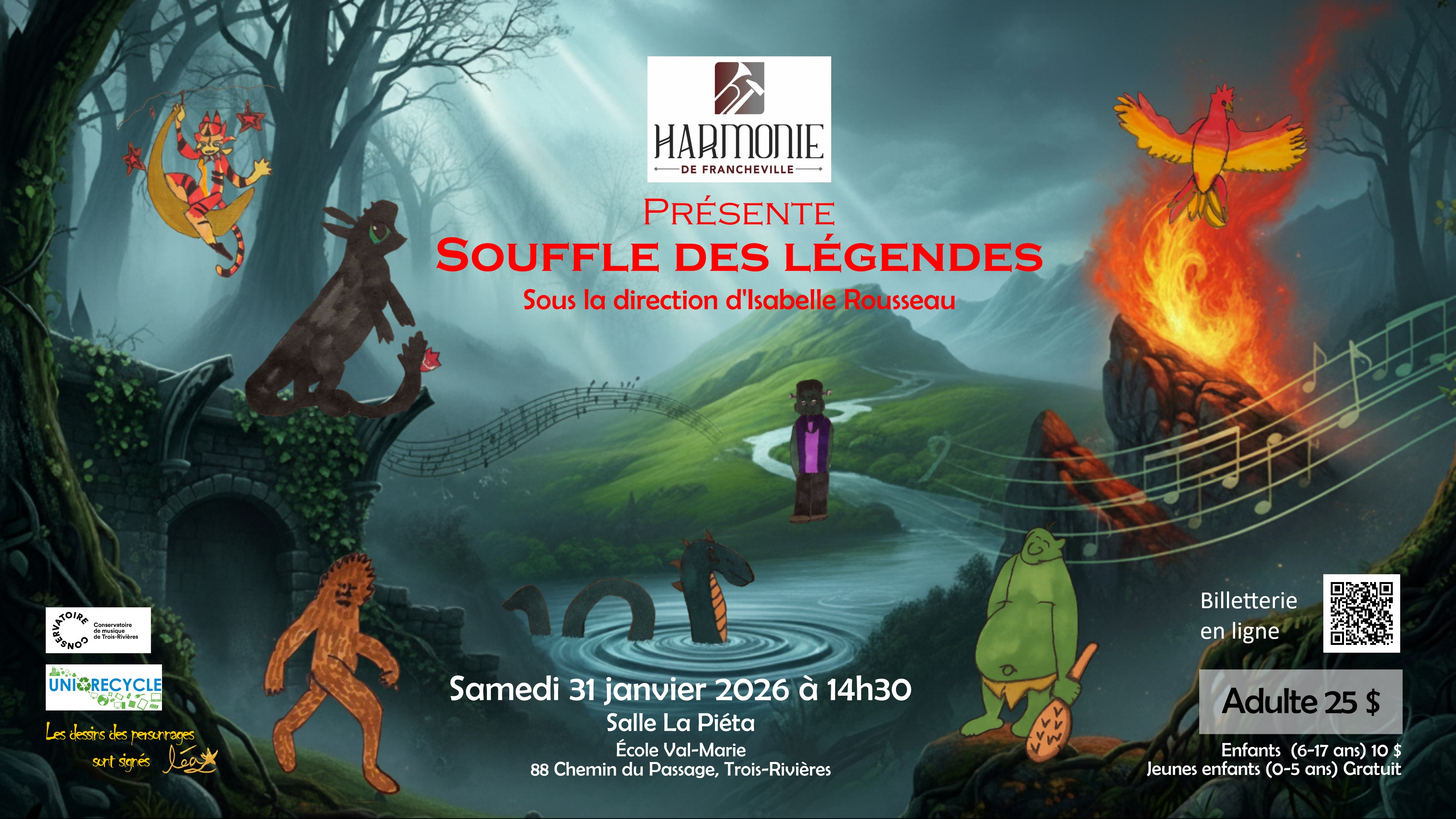 Affiche du concert
