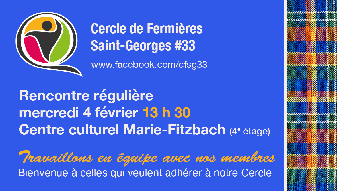 Bienvenue à notre réunion régulière.