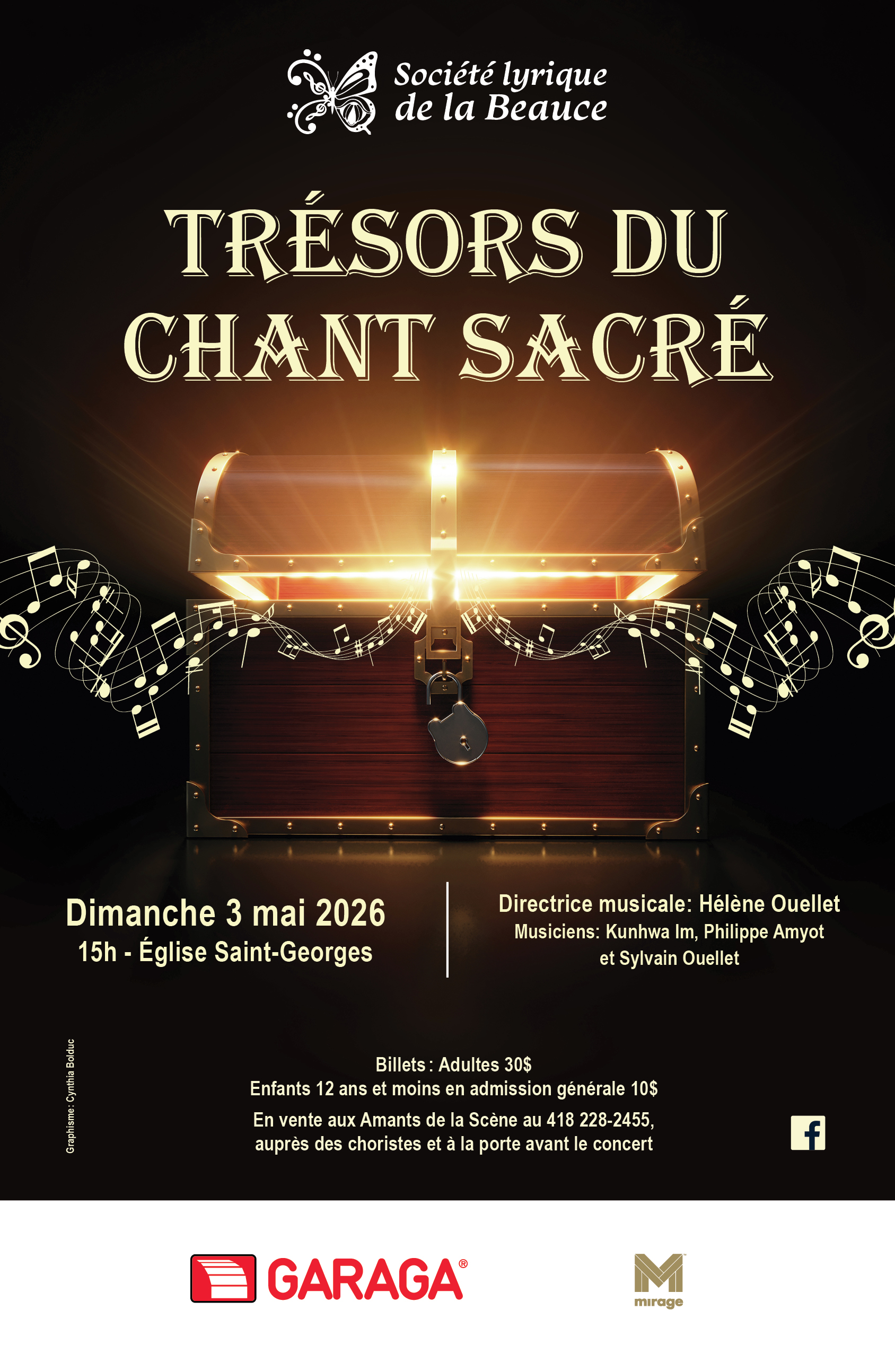 Trésors du chant sacré présenté par la Société lyrique de la Beauce