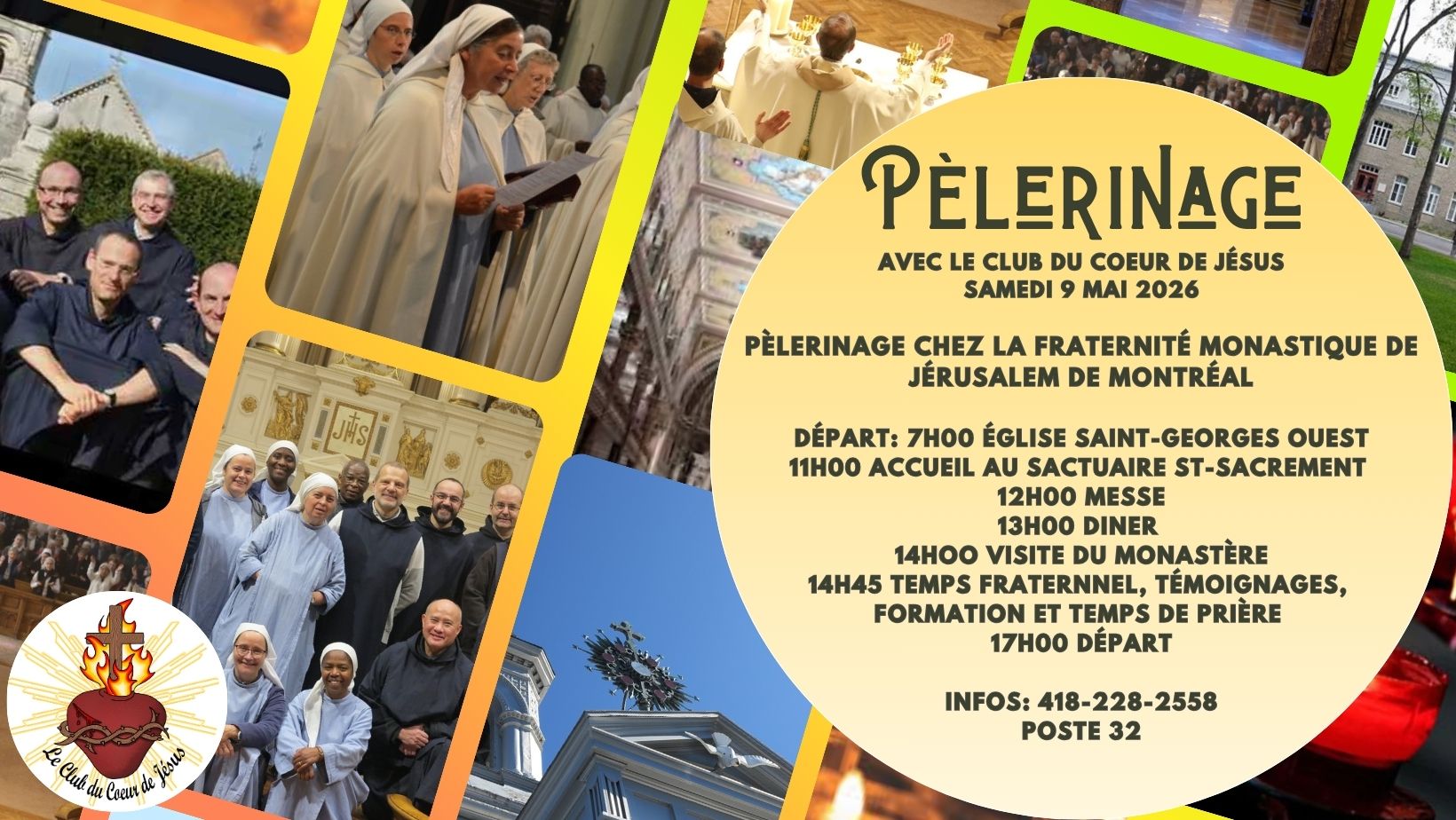 Pèlerinage le 9 mai 2026 