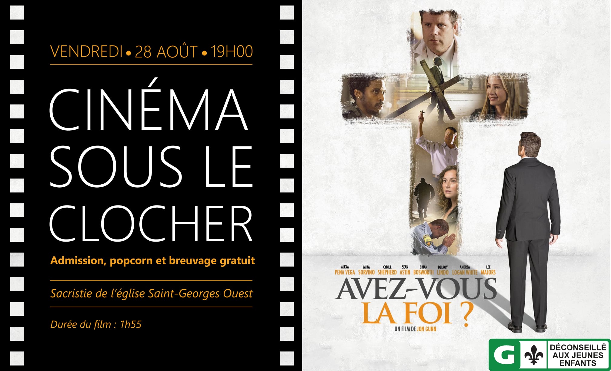 Cinéma sous le clocher