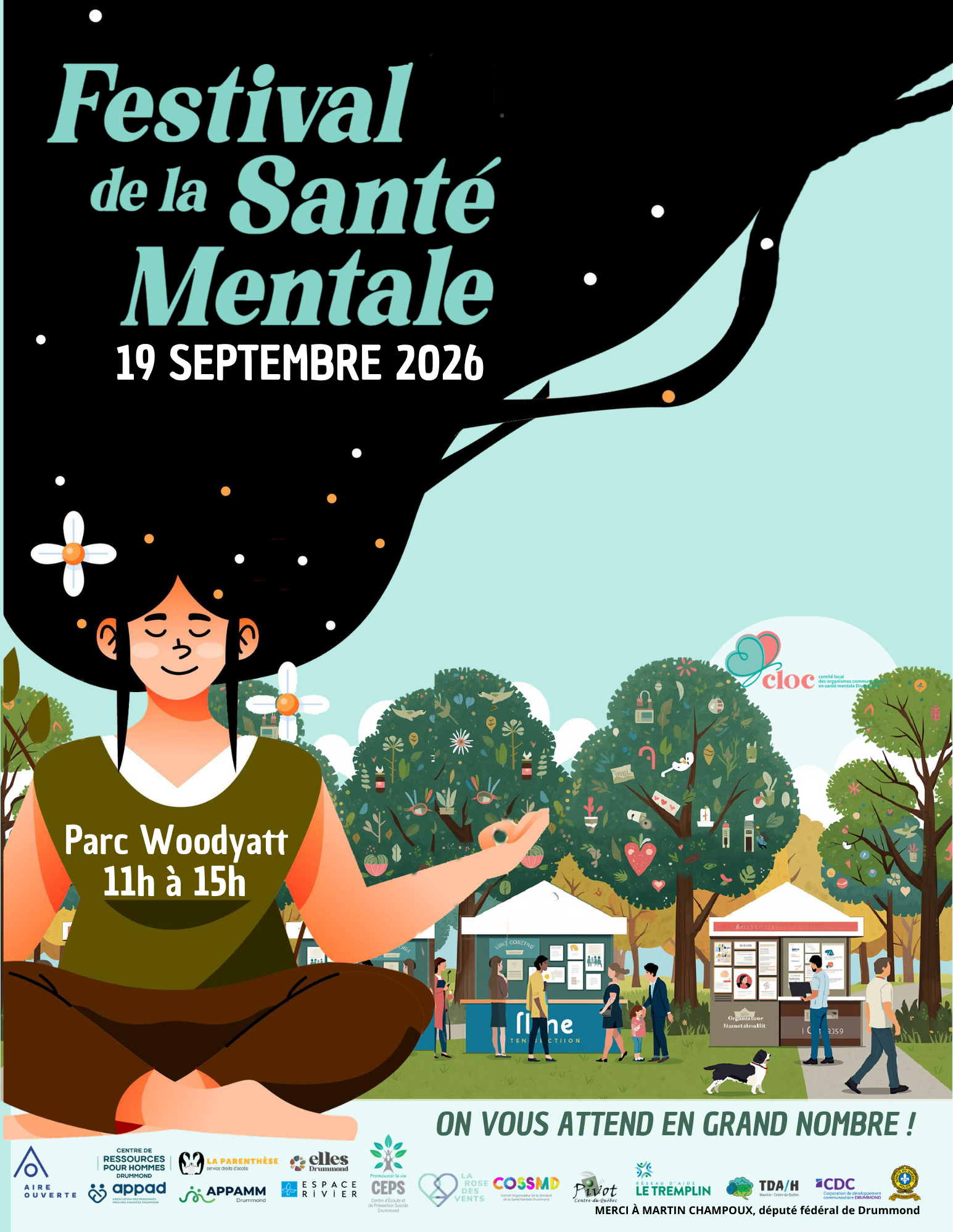 Festival de la Santé mentale - 19 septembre - Parc Woodyatt 