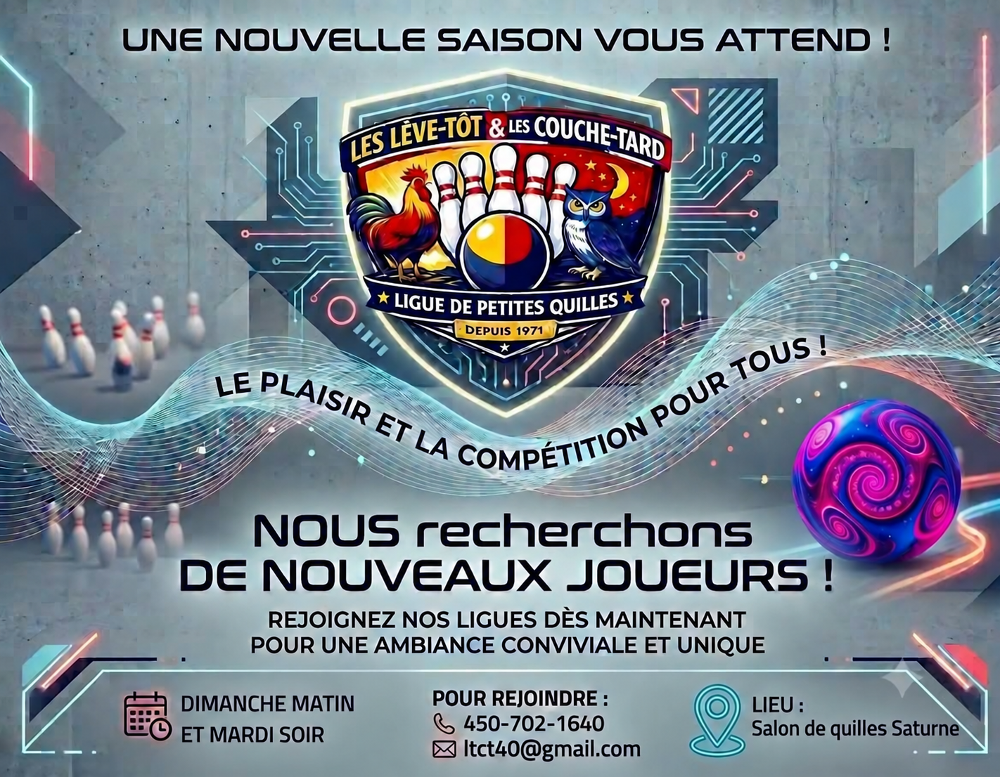 Joueurs de Quilles recherchés