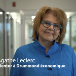 Agathe Leclerc, mentor à Drummond économique.